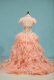 Quinceanera Dresses Sweetheart Ball Gown With Beads And