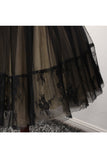 A Line Homecoming Dresses Sweetheart Tulle With Applique And