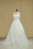 New Arrival Scalloped Neck Wedding Dresses Tulle