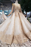 New Prom Dresses Ball Gown Lace Up Back With