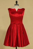 Bridesmaid Dresses A Line Satin Knee Length New Arrival