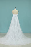 Mermaid Boat Neck Wedding Dresses With Applique Chapel Train