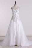 New Arrival Sweetheart With Beads A Line Wedding