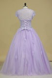 Quinceanera Dresses Sweetheart Tulle With Beads And