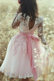 Homecoming Dresses V-Neck Knee-Length Tulle