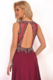 New Arrival Scoop Open Back Prom Dresses With