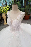 New Arrival Wedding Dresses Lace Up With Appliques And