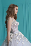 Ball Gown Spaghetti Straps Quinceanera Dresses With Handmade Flowers