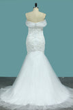 New Arrival Off The Shoulder Mermaid Tulle & Lace With Beads