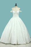 Ball Gown Wedding Dresses Off-The-Shoulder Floor-Length Top Quality Lace Zipper