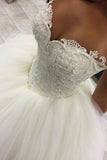 New Arrival Sweetheart Wedding Dresses Tulle Ball Gown Lace