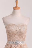 New Arrival Sweetheart Homecoming Dresses A Line Lace With