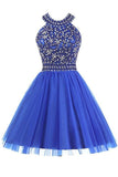 Homecoming Dresses A Line Scoop Tulle With