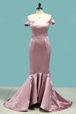 Bridesmaid Dresses Mermaid Off The Shoulder Satin With