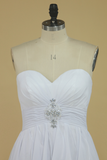 New Arrival A Line Sweetheart With Ruffles And Beads Bridesmaid Dresses