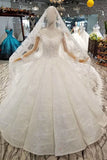 Hot Sale Ball Gown Wedding Dresses V-Neck Long