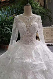 New Arrival Marvelous Wedding Dresses Ball Gown Scoop Neck Tulle Zipper Up With Beads And