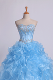 Sweetheart Quinceanera Dresses Ball Gown Organza With