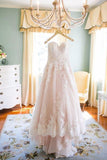 New Arrival Sweetheart Tulle With Applique A Line Wedding