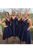 New Arrival Bridesmaid Dresses V Neck Satin A Line