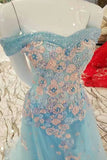 New Arrival Vintage Tulle Prom Dresses A-Line With Flowers Off The