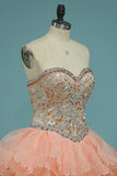 Quinceanera Dresses Sweetheart Ball Gown With Beads And