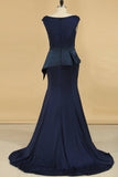 New Arrival Scoop Mermaid Spandex Evening Dresses Sweep