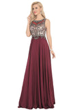 New Arrival Scoop Open Back Prom Dresses With