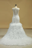 New Arrival Wedding Dress Scoop Mermaid Tulle With