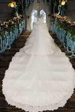 Marvelous Bling Wedding Dresses Scoop Neck With Long Sleeves Appliques Lace