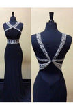 New Arrival Prom Dresses Mermaid V Neck Spandex With