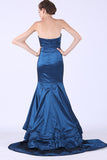 New Arrival Sweetheart Mermaid Taffeta Sweep Train Evening