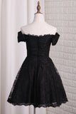 New Arrival Off The Shoulder A-Line Lace Cute Homecoming