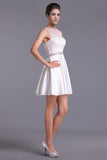 Homecoming Dresses Scoop A Line Satin&Lace