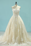 New Arrival Wedding Dresses A Line Tulle Spaghetti Straps