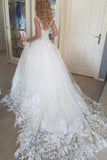 Beautiful Ivory Tulle Ball Gown Wedding Dresses