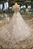 New Arrival Wedding Dresses Lace Up Off The Shoulder With Appliques And