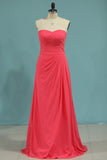 Bridesmaid Dresses Sheath/Column V Neck Floor Length