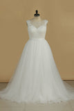 A Line Wedding Dresses Scoop With Applique And Sash