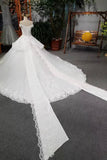 New Arrival Off The Shoulder Wedding Dresses Lace Up With Appliques And