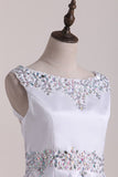 New Arrival Scoop With Beading Satin Flower Girl