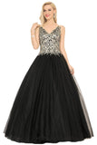 New Arrival Quinceanera Dresses V Neck Tulle With