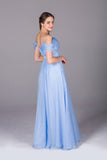 Bridesmaid Dresses Spaghetti Straps Chiffon With Ruffles Floor Length