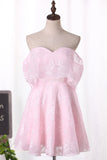 Lace Sweetheart Homecoming Dresses A Line