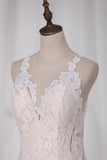 New Arrival Wedding Dresses Mermaid Scoop Lace With Applique Court