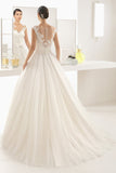 New Arrival Wedding Dresses A Line Scoop Tulle With Applique