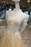 New Arrival Floral Prom Dresses Lace Up With Beads And Handmade