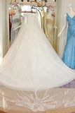 New Arrival Bling Off The Shoulder Wedding Dresses A Line Tulle Lace