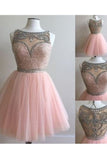 Shining Homecoming Dresses Bateau A-Line Tulle