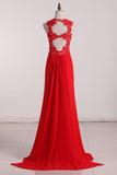 New Arrival Straps Open Back Spandex With Applique Prom